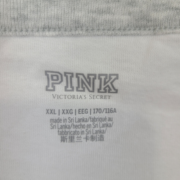 Victoria's Secret PINK Rainbow Pride Short Sleeve Campus Ringer Tee T-Shirt XXL - Picture 5 of 7